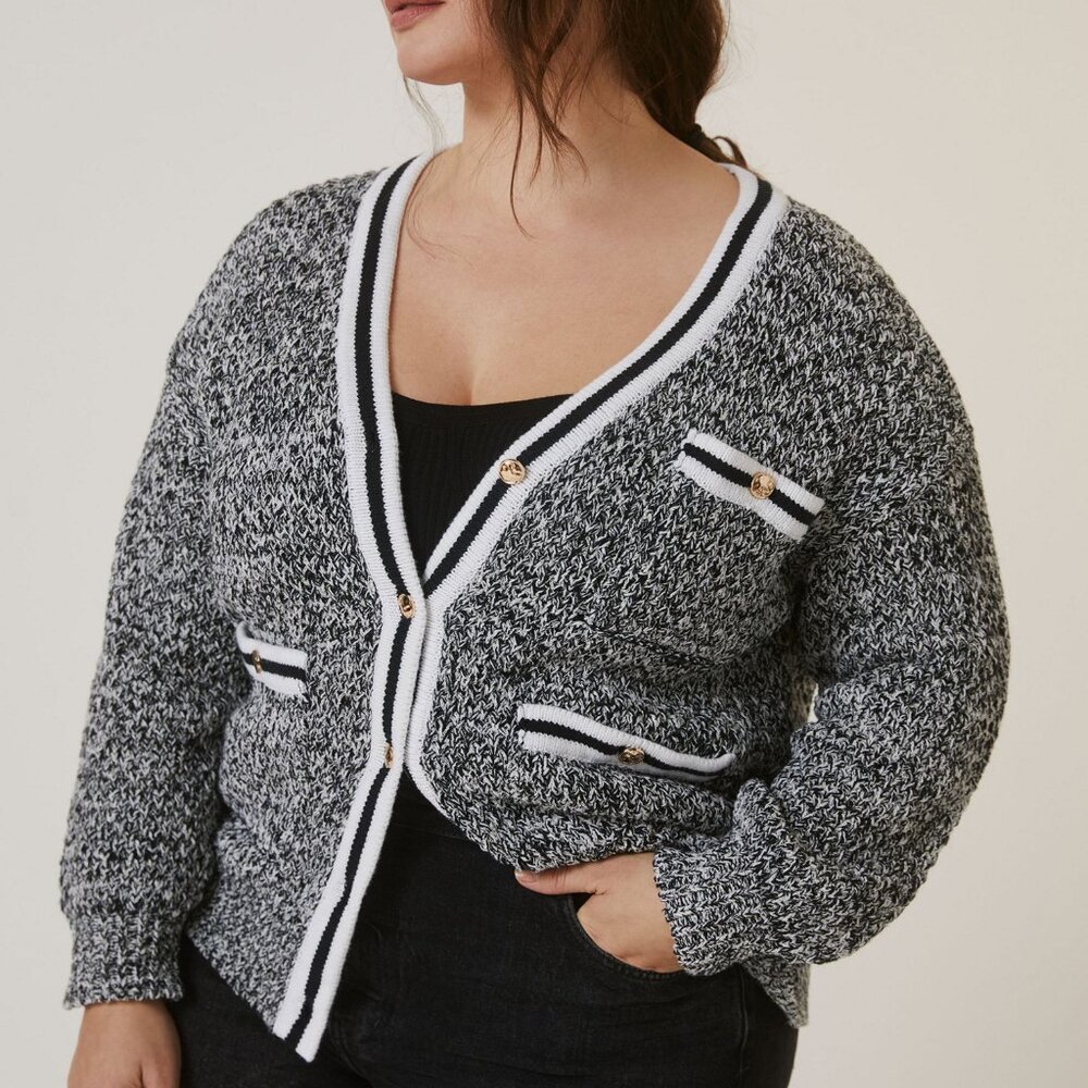 Maeve Tweed Boyfriend Cardigan - M - Anthropologie - Picture 3 of 13